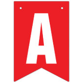 HAPPY ANNIVERSARY DECOR、赤+白 バンティングフラッグ (第2の旗)