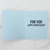 HAPPY ANNIVERSARY FRENCH MAID CARD FOR HUSBAND カード (内部)