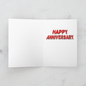 HAPPY ANNIVERSARY GREETING CARD "OUR LOVE" カード (内部)