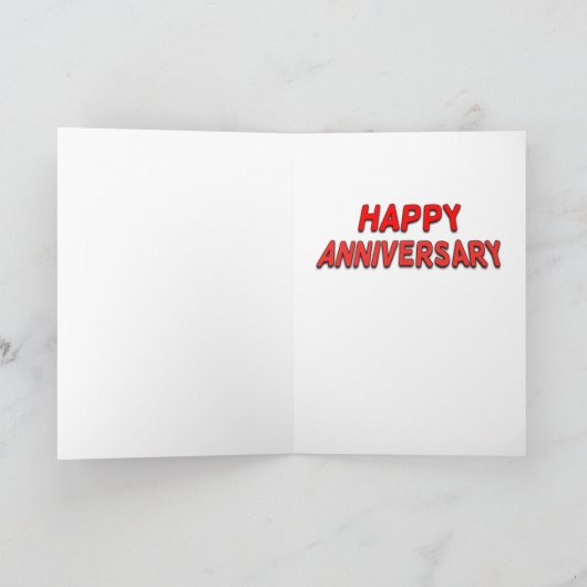 HAPPY ANNIVERSARY GREETING CARD "OUR LOVE" カード (内部)