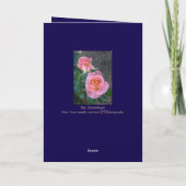 Happy Anniversary/Hearts and Roses サンキューカード (裏面)