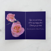 Happy Anniversary/Hearts and Roses サンキューカード (内部)