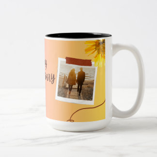“Happy Anniversary Mug | Romantic Gift for Couple  ツートーンマグカップ