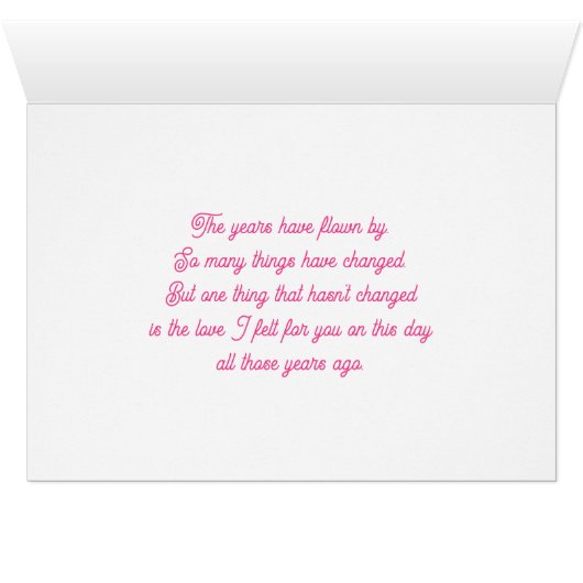 Happy Anniversary, My Love/ピンクローズ (内部横(下))