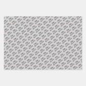 Happy Anniversary on Silver ラッピングペーパーシート (正面3)