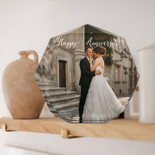 Happy Anniversary Photo – カップルパーソナライズされたー フォトブロック