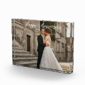 Happy Anniversary Photo – カップルパーソナライズされたー フォトブロック (右)