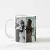 Happy Anniversary Photo Collage Mug Vertical Photo コーヒーマグカップ (左)