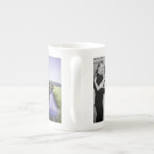 Happy Anniversary Photo Collage Mug Vertical Photo ボーンチャイナマグカップ (裏面)