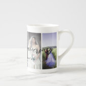 Happy Anniversary Photo Collage Mug Vertical Photo ボーンチャイナマグカップ (右)