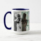 Happy Anniversary Photo Collage Mug Vertical Photo マグカップ (左)