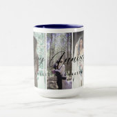 Happy Anniversary Photo Collage Mug Vertical Photo マグカップ (中央)