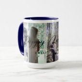 Happy Anniversary Photo Collage Mug Vertical Photo マグカップ (正面左)