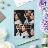 Happy anniversary photo collage name date simple w アクリル招待状 (インサイチュ (ウェディング))