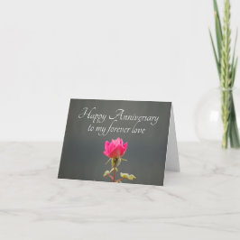 Happy Anniversary to my Forever Loveバラ写真 カード