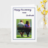 Happy Anniversary to my Soul Mate カード (黄色い花)