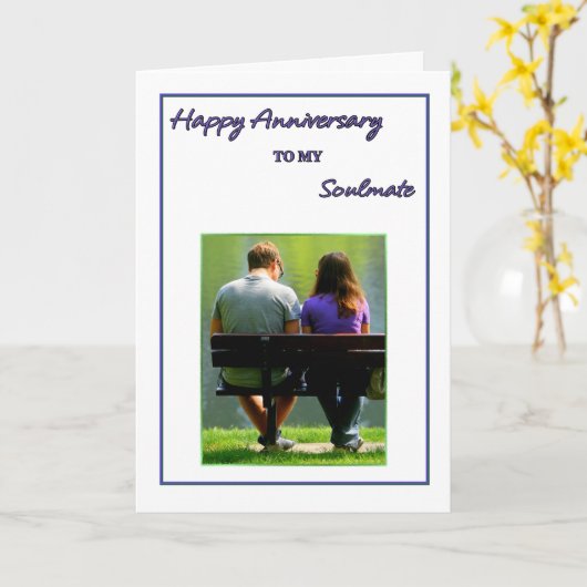 Happy Anniversary to my Soul Mate カード (黄色い花)