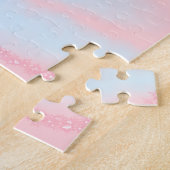 Happy anniversary wedding name date year pastel  ジグソーパズル (側面)