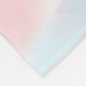 Happy anniversary wedding name date year pastel  フリースブランケット (角)