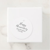 Happy anniversary wedding name date year simple mi フェイバータグ (インサイチュ)