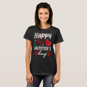 Happy Anti Valentine's Day Haters Heart Broken Sin Tシャツ (正面フル)