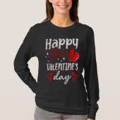 Happy Anti Valentine's Day Haters Heart Broken Sin Tシャツ (正面)