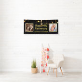 Happy Any Anniversary |星 |その後と今の写真 横断幕 (インサイチュ)