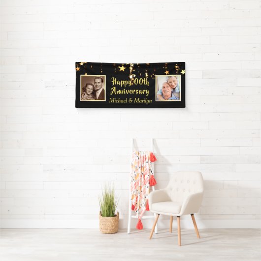 Happy Any Anniversary |星 |その後と今の写真 横断幕 (インサイチュ)