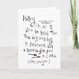 Happy (any holiday) シーズンカード