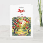 Happy Apple Day | 10月21日 カード (正面)