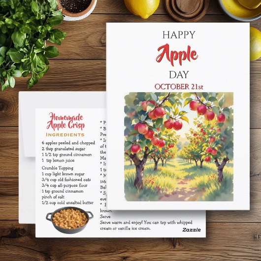 Happy Apple Day | 10月21日 ポストカード