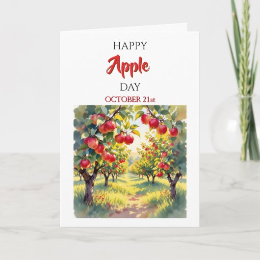 Happy Apple Day | October 21st カード (正面)