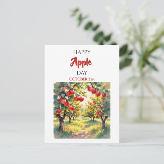 Happy Apple Day | October 21st ポストカード (スタンド正面)