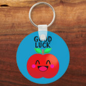 Happy Apple Good Luck甘い純粋なモチベーション キーホルダー (正面)