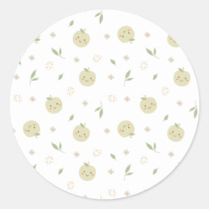 Happy Apple Pattern – ステッカー
