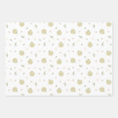 Happy Apple Pattern – ラッピング紙セット ラッピングペーパーシート (正面2)