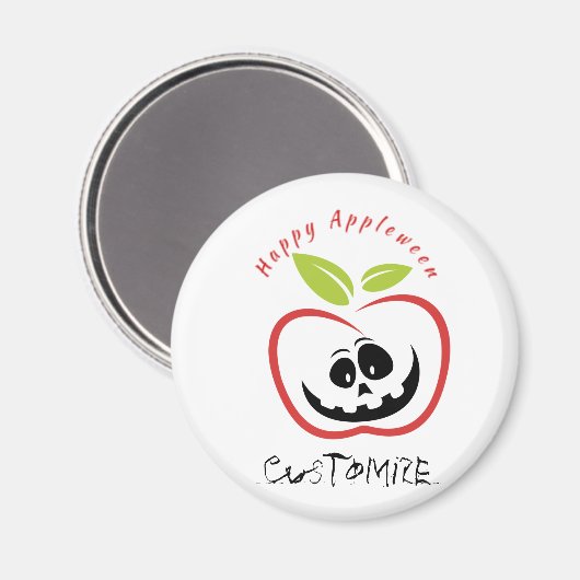 Happy Appleween Jack O'lantern Thunder_Cove マグネット (正面/裏面)