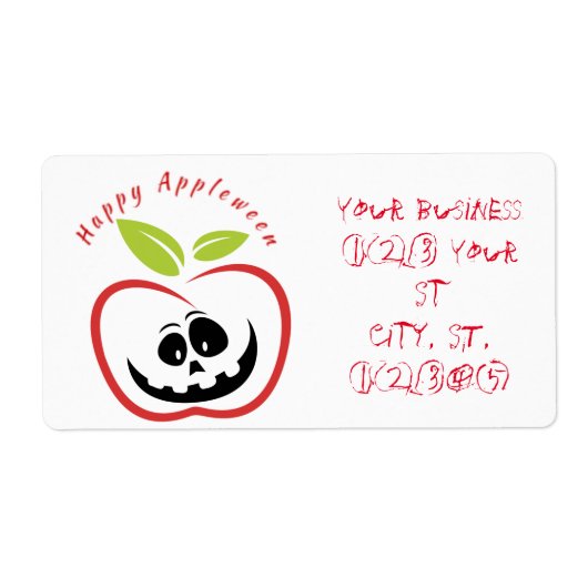 Happy Appleween Jack O'lantern Thunder_Cove ラベル (正面)