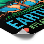 Happy Arbor Day Earth Day Plant More Trees Tree ポスター (角)