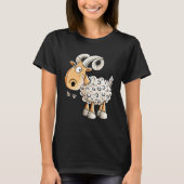 Happy Aries Sheep Zodiac Sign For Aries Tシャツ (正面)