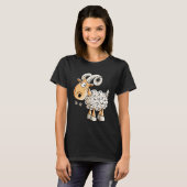 Happy Aries Sheep Zodiac Sign For Aries Tシャツ (正面フル)
