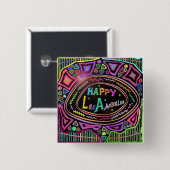 Happy Art: 「Happy Art」ボタン 缶バッジ (正面&裏面)