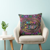 Happy Art: "Happy California"枕 クッション (椅子)