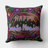 Happy Art:「Happy Santa Monica」枕 クッション (裏面)