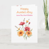 Happy Auntie's Day カード (正面)