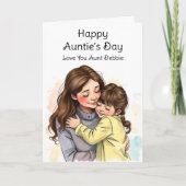 Happy Auntie's Day | 7月 カード (正面)