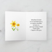 Happy Auntie's Day | July  カード (内部)