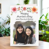 Happy Auntie's Day | Personalized Photo カード
