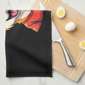 Happy Australian Cattle Dog Tank Top キッチンタオル (四つ折り)