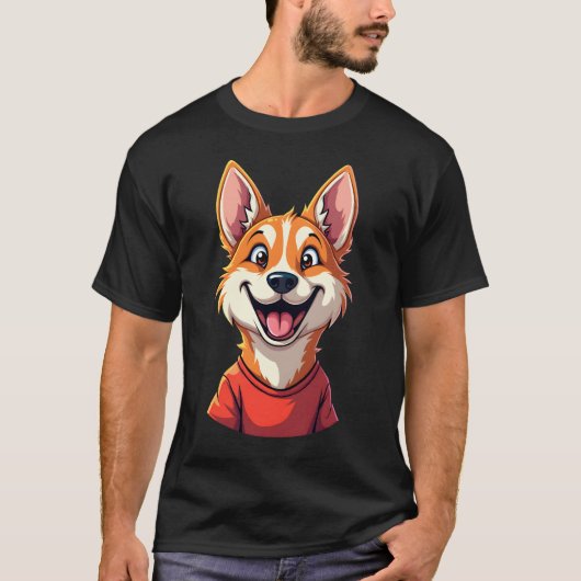 Happy Australian Cattle Dog Tank Top Tシャツ (正面)